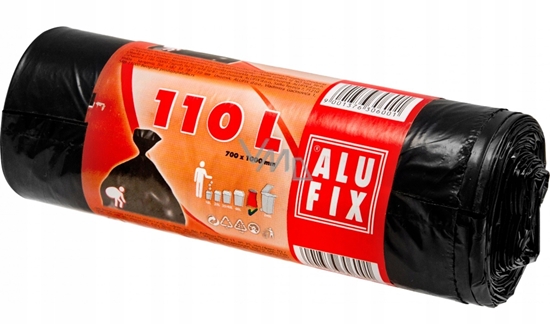 Picture of Worki na mieci ALUFIX, LDPE, 110l, 10 szt., czarne
