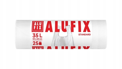 Picture of Worki na mieci ALUFIX, z uszami, HDPE, 35l, 25 szt., biae