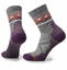 Attēls no W'S Hike Light Cushion Zig Zag Valley Mid Crew Socks, H85 | ash/charcoal, S
