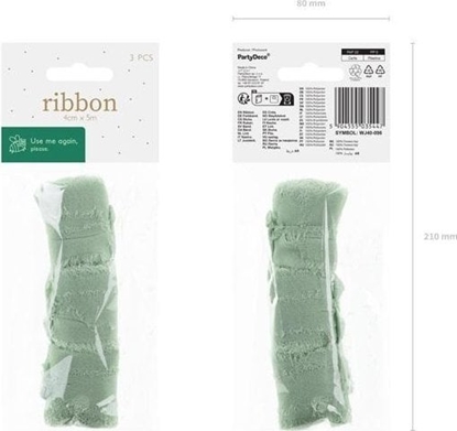 Picture of Wstka szyfonowa pistacja 40mm/5m 3szt