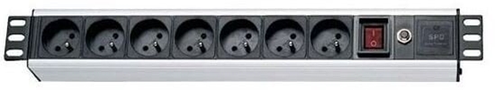 Picture of XtendLan 19" panel rozdzielczy 7x230V, SN, wycznik, wskanik napicia, ochrona przeciwprzepiciowa, ochrona prdowa kabel 1,8m, 1,5U