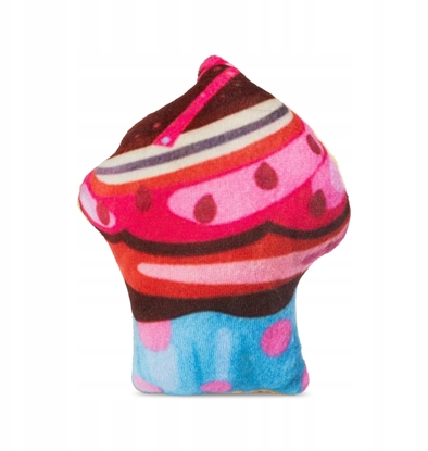 Изображение Zabawka, dla psa, babeczka czekoladowa, pluszowa, 13 cm