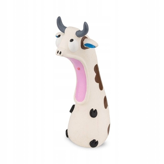 Изображение Zabawka, dla psa, krowa, lateksowa, 18 cm