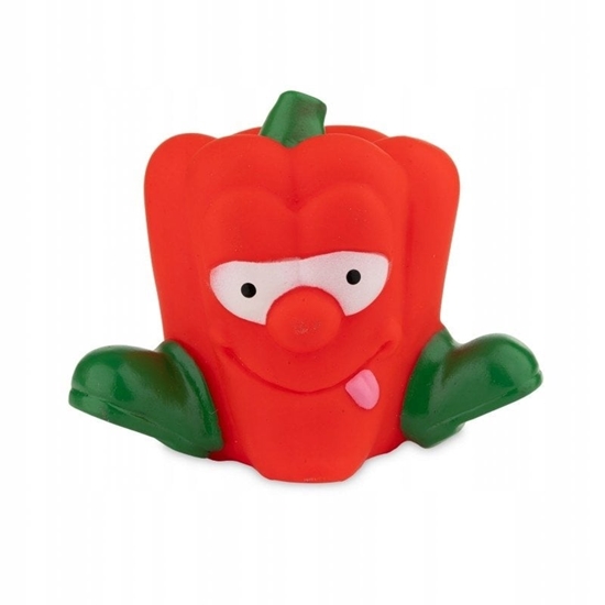 Изображение Zabawka, dla psa, papryka, winylowa, 11 cm