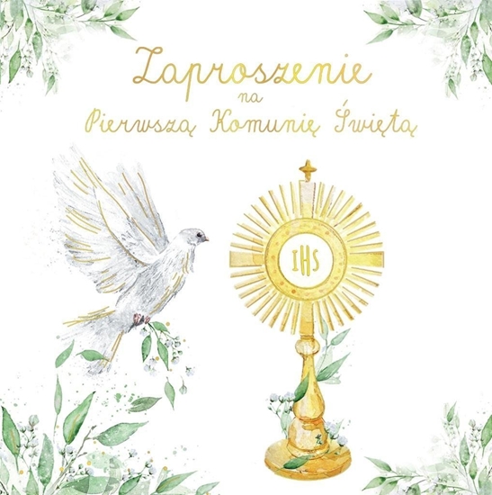 Picture of Zaproszenie - Komunia gob z hosti (5szt)