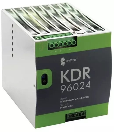 Picture of Zasilacz impulsowy KDR 96024 230/ 24VDC 40A 960W na szyn DIN, Uzas: 180-264VAVAC, Ta70, 17000-1821