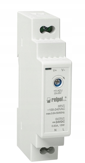 Picture of Zasilacz impulsowy moduowy 90-264 V AC 24 V DC 0,63 A moc 15 W 2617005 RZI15-24-MN