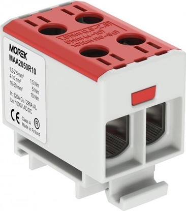 Picture of Zczka szynowa czerwona 2x1.5-50mm Morek MAA2050R10 MOREK