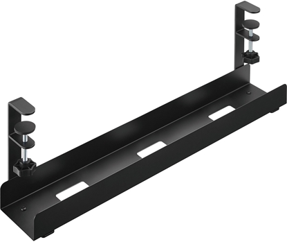 Picture of ZE Kommunikationstechnik InLine® Szyna prowadzenia kabli do montau pod blatem z zaciskami rubowymi