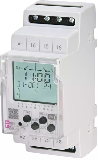 Picture of Zegar sterujcy astronomiczny z programowaniem przez WiFi SHT-13/2 UNI, 002470305