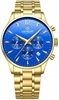 Picture of Giewont Men’s Chronograph Sapphire Watch / gold/blue