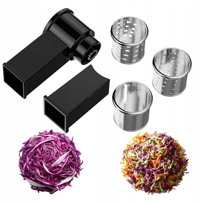 Picture of Zestaw akcesoriów do robota kuchennego szatkownica + 6 kocówek do makaronu