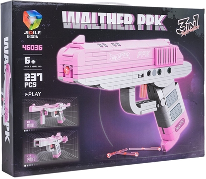 Picture of Zestaw Klocków Pistolet Róowy 237el.