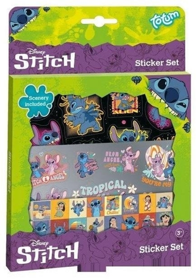 Изображение Zestaw naklejek ze Stitchem i przyjaciómi