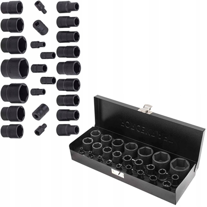Изображение Zestaw nasadek 1/2" i 1/4" 25el. (4-32mm) (6-ktnych)