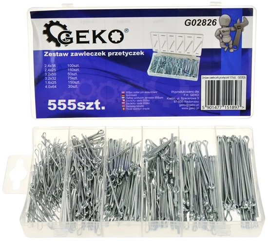 Picture of Zestaw zawleczek przetyczek 555szt. (20)
