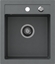Изображение Zlewozmywak Steiner JOHNNY 100 Steingran granitowy szary 1-komorowy z/o (43x50x20), z syfonem i zalepk stal szlachetna