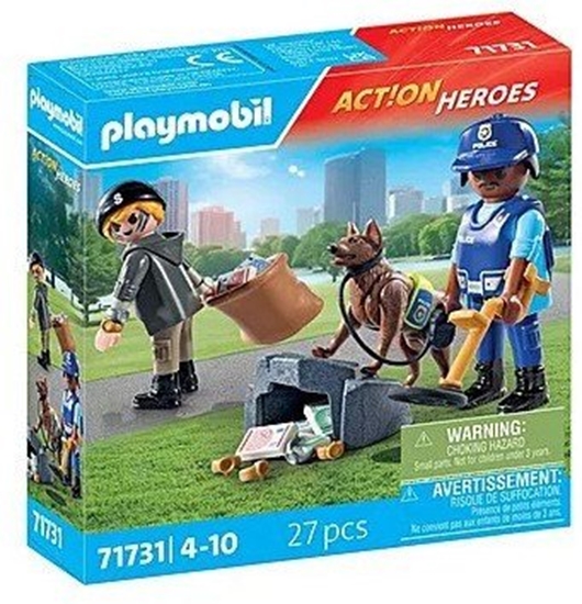 Picture of Action Heroes 71731 Poszukiwania śladów z psem tropiącym 