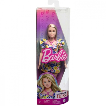 Picture of Lalka Barbie Mattel Fashionistas z zespoem Downa ubrana w kwiecist sukienk FBR37 (HJT05)