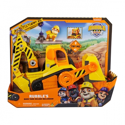 Picture of Spin Master Rubble & Crew - Large Bulldozer Construction Vehicle, Toy Vehicle (with Light and Sound Effects and Rubble Figure)