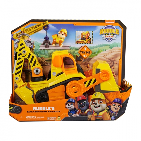 Picture of Spin Master Spin Master Rubble & Crew - Large Bulldozer Construction Vehicle, Toy Vehicle (with Light and Sound Effects and Rubble Figure)