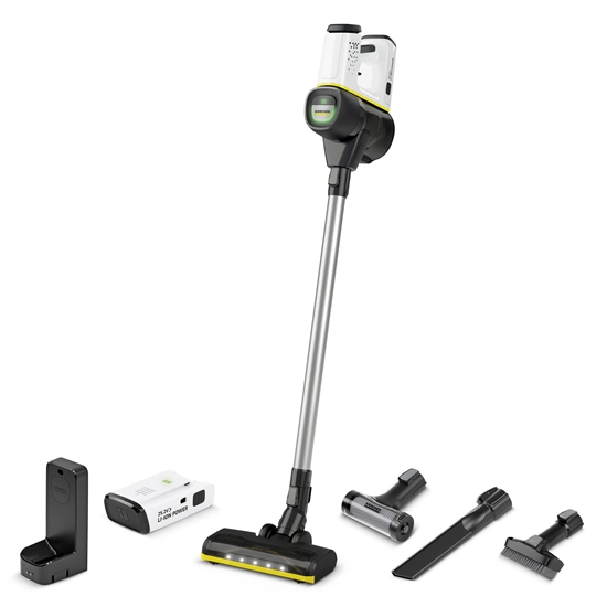 Picture of Vacuum Cleaner|KARCHER|Cordless vacuum cleaner VC 6 Cordless ourFamily Battery Plus|Upright/Cordless/Bagless|Capacity 0.8 l|Noise 78 dB|White|Weight 2.6 kg|1.198-677.0