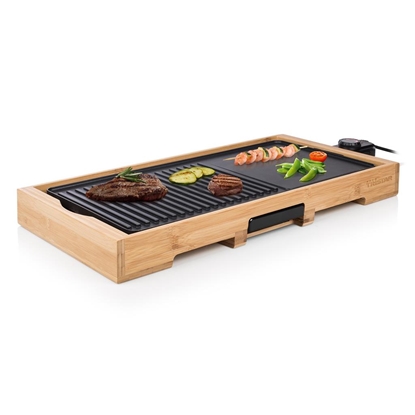 Attēls no Grill elektryczny Tristar Bamboo Grill XL TG2514B Table, 2200 W, Black