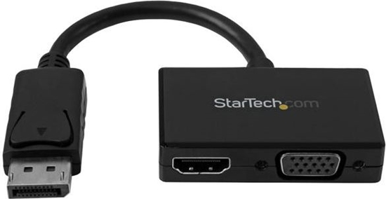 Picture of Adapter AV StarTech DisplayPort - HDMI - D-Sub (VGA) czarny (DP2HDVGA)
