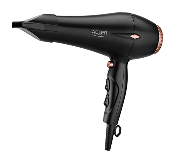 Picture of Adler | Hair Dryer | AD 2244 | 2000 W | Number of temperature settings 3 | Ionic function | Diffuser nozzle | Black