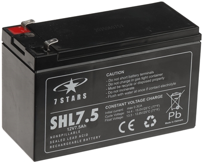 Attēls no AKUMULATOR 12V/7.5AH-7STARS