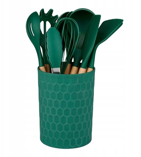 Picture of Alpina - Zestaw silikonowych przyborów kuchennych ze stojakiem 12 elementów