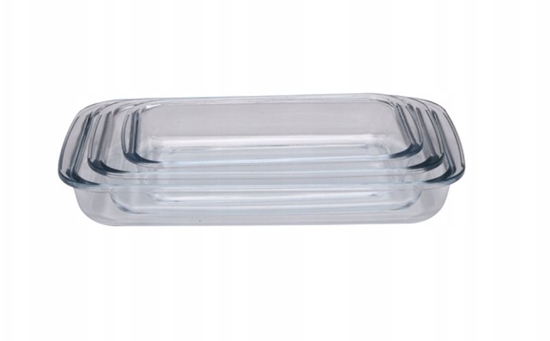 Picture of Alpina - Zestaw szklanych naczy aroodpornych do pieczenia (3 sztuki)