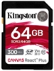 Изображение Atmiņas karte Kingston Canvas React Plus SDXC 64GB