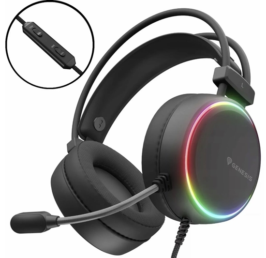 Picture of Austiņas Genesis Neon 613 G2 RGB Black
