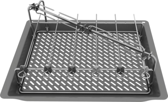 Picture of Bosch AirFry & Grillset HEZ635001, baking tray (anthracite, enamelled)