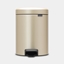 Picture of BRABANTIA atkritumu tvertne ar pedāli NewIcon  5 l  Champagne 304422