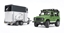 Picture of Bruder Professional Series Kraj Rover Defender with Horse Trailer (02592)