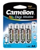 Picture of Camelion | LR6-BP4DG | AA/LR6 | Digi Alkaline | 4 pc(s)