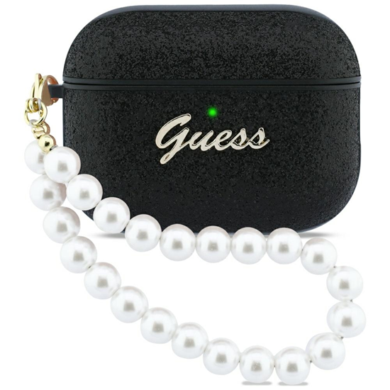 Изображение Case Guess Glitter Pearl Strap for  AirPods Pro 3 