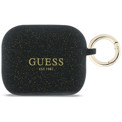 Изображение Case Guess Silicone Glitter Ring for AirPods Pro 3