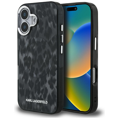 Picture of Case Karl Lagerfeld IML Leopard Pattern  MagSafe f