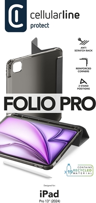 Picture of Cellularline Folio - iPad Pro 12.9" Tablet case with stand function, Folio, Apple, iPad Pro 12.9", 32.8 cm (12.9"), 413 g