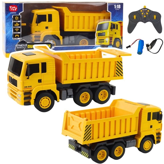 Picture of Ciarówka Budowlana Wywrotka Zdalnie Sterowana RC wiata LED 1:18 EDUKAMP