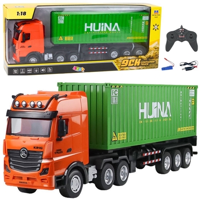 Picture of Ciarówka Z Kontenerem Zdalnie Sterowana RC Huina Zielona 1:18