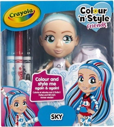 Picture of Crayola Lalka Colour'n'Style Friends Sky CRAYOLA