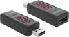 Изображение Delock Adapter USB 2.0 A male > A female with LED indicator for Volt and Ampere