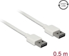 Picture of Delock Cable EASY-USB 2.0 Type-A male > EASY-USB 2.0 Type-A male 0,5 m white