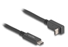 Picture of Delock USB 10 Gbps Cable USB Type-C™ male to USB Type-C™ male angled up / down 1 m 4K PD 60 W with E-Marker