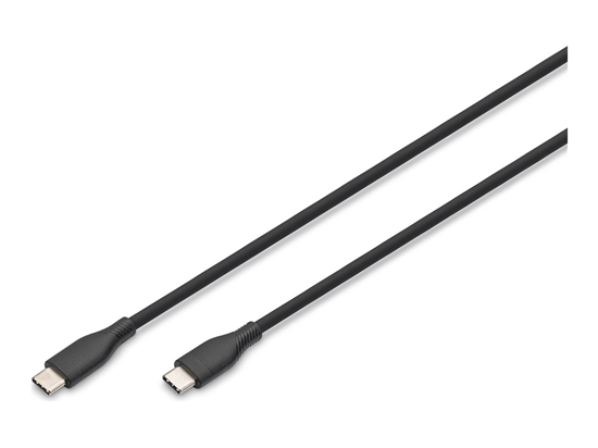 Изображение Digitus USB-C silicone connection cable, 1m, black