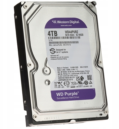 Attēls no DYSK DO REJESTRATORA HDD-WD44PURZ 4TB 24/7 WESTERN DIGITAL